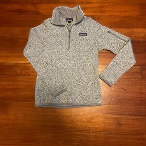 Patagonia Better Sweater Light Gray 1/4 Zip Fleece